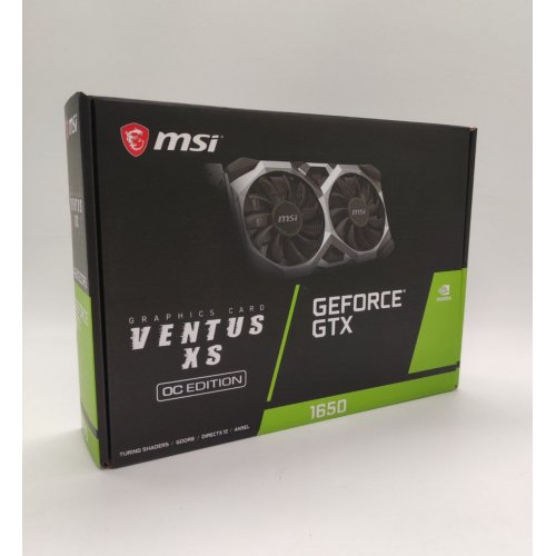 Відеокарта MSI GeForce GTX 1650 D6 VENTUS XS OC 4096MB (GTX 1650 D6 VENTUS XS OC) (Відновлено продавцем, 881397) купити в Україні: Київ, Львів, Хмельницький, Тернопіль, Івано-Франківськ | Перевірка сумісності, низька ціна, відгуки, характеристики від TELEMART фото