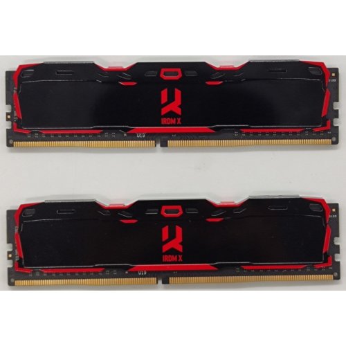 Озп GoodRAM DDR4 16GB (2x8GB) 3000Mhz IRDM X Black (IR-X3000D464L16S/16GDC) (Відновлено продавцем, 881399) купити в Україні: Київ, Львів, Хмельницький, Тернопіль, Івано-Франківськ | Перевірка сумісності, низька ціна, відгуки, характеристики від TELEMART фото