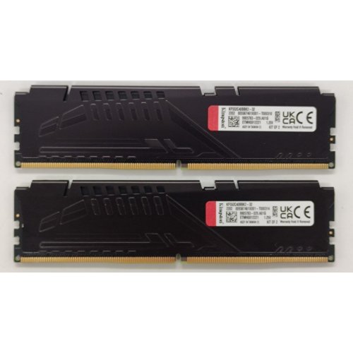 Озп Kingston DDR5 32GB (2x16GB) 5200Mhz FURY Beast Black (KF552C40BBK2-32) (Відновлено продавцем, 881404) купити в Україні: Київ, Львів, Хмельницький, Тернопіль, Івано-Франківськ | Перевірка сумісності, низька ціна, відгуки, характеристики від TELEMART фото