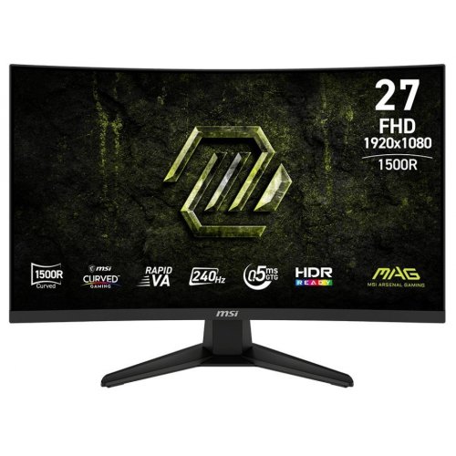 Монітор MSI 27" MAG 275CF X24 Black (Відновлено продавцем, 881408) купити в Україні: Київ, Львів, Хмельницький, Тернопіль, Івано-Франківськ | Низька ціна, відгуки, характеристики від TELEMART фото