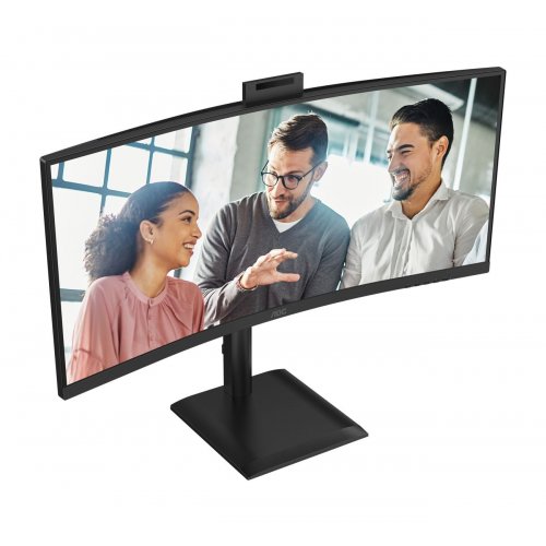 Монітор AOC 34" CU34E4CW Black купити в Україні: Київ, Львів, Хмельницький, Тернопіль, Івано-Франківськ | Низька ціна, відгуки, характеристики від TELEMART фото