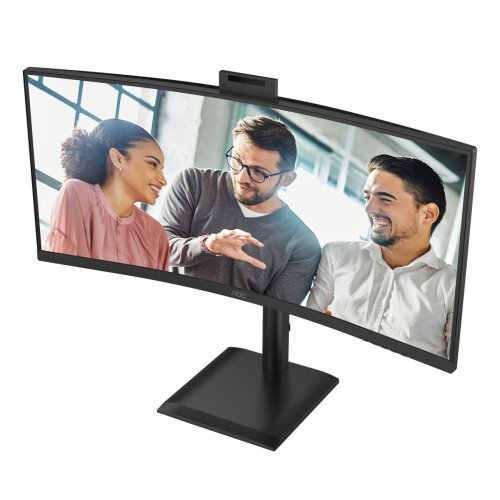 Монітор AOC 34" CU34E4CW Black купити в Україні: Київ, Львів, Хмельницький, Тернопіль, Івано-Франківськ | Низька ціна, відгуки, характеристики від TELEMART фото
