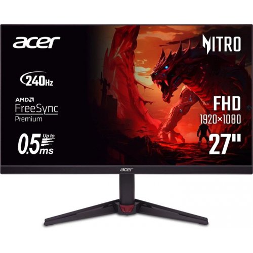 Монитор Acer 27" Nitro VG270W3bmiipx (UM.HV0EE.309) Black купить в Украине: Киев, Днепр, Харьков, Одесса  | Низкая цена, отзывы, характеристики от TELEMART фото