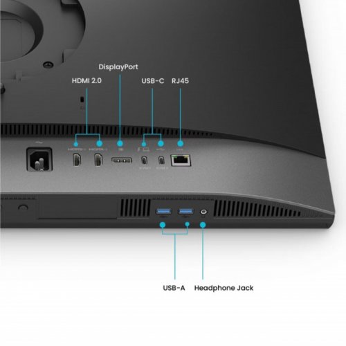 Монитор BenQ 27" PD2770U (9H.Y0ELB.QBE) Dark Grey купить в Украине: Киев, Днепр, Харьков, Одесса  | Низкая цена, отзывы, характеристики от TELEMART фото