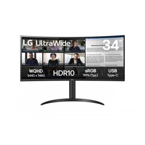 Монітор LG 34" 34WR55QK-B Black купити в Україні: Київ, Львів, Хмельницький, Тернопіль, Івано-Франківськ | Низька ціна, відгуки, характеристики від TELEMART фото