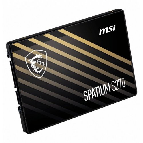 Уценка ssd-диск MSI SPATIUM S270 3D NAND 480GB SATA 2.5" (S78-440E350-P83) (Вскрытая упаковка, 881606) купить в Украине: Киев, Днепр, Харьков, Одесса  | Проверка совместимости, низкая цена, отзывы, характеристики от TELEMART фото