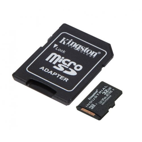 Карта памяти Kingston microSDHC Industrial 32GB Class 10 V30 A1 (с адаптером) (SDCIT2/32GB) купить в Украине: Киев, Днепр, Харьков, Одесса  | Низкая цена, отзывы, характеристики от TELEMART фото