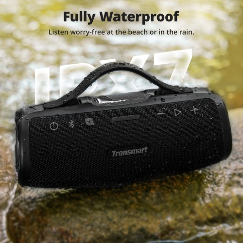 Портативна акустика Tronsmart Mirtune S100 RGB 50W (1120931) Black купити в Україні: Київ, Львів, Хмельницький, Тернопіль, Івано-Франківськ | Низька ціна, відгуки, характеристики від TELEMART фото