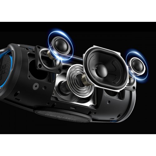 Портативна акустика Tronsmart Mirtune S100 RGB 50W (1120931) Black купити в Україні: Київ, Львів, Хмельницький, Тернопіль, Івано-Франківськ | Низька ціна, відгуки, характеристики від TELEMART фото