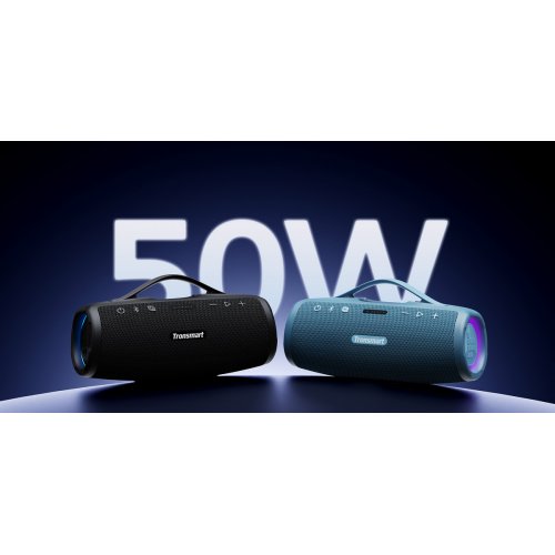 Портативна акустика Tronsmart Mirtune S100 RGB 50W (1120931) Black купити в Україні: Київ, Львів, Хмельницький, Тернопіль, Івано-Франківськ | Низька ціна, відгуки, характеристики від TELEMART фото