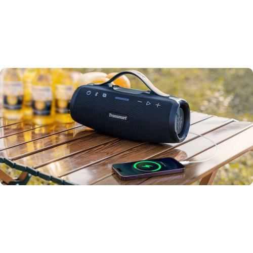 Портативна акустика Tronsmart Mirtune S100 RGB 50W (1120931) Black купити в Україні: Київ, Львів, Хмельницький, Тернопіль, Івано-Франківськ | Низька ціна, відгуки, характеристики від TELEMART фото