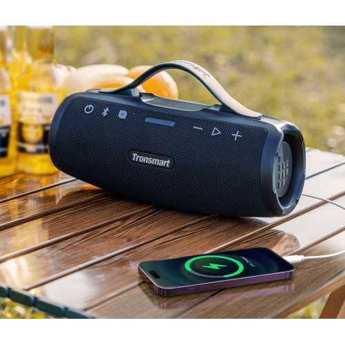 Портативна акустика Tronsmart Mirtune S100 RGB 50W (1120931) Black купити в Україні: Київ, Львів, Хмельницький, Тернопіль, Івано-Франківськ | Низька ціна, відгуки, характеристики від TELEMART фото