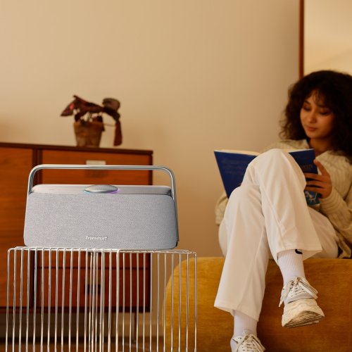 Портативна акустика Tronsmart Fiitune X30 80W (1131580) Light Grey купити в Україні: Київ, Львів, Хмельницький, Тернопіль, Івано-Франківськ | Низька ціна, відгуки, характеристики від TELEMART фото