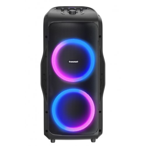 Портативна акустика Tronsmart Halo 300 Party Speaker RGB 240W (1144103) Black купити в Україні: Київ, Львів, Хмельницький, Тернопіль, Івано-Франківськ | Низька ціна, відгуки, характеристики від TELEMART фото