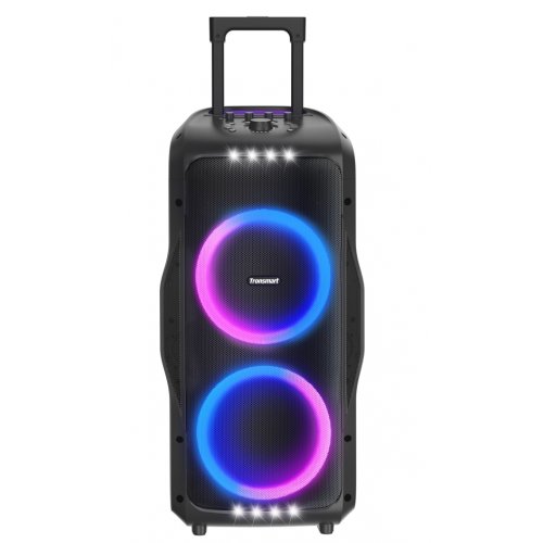 Портативна акустика Tronsmart Halo 300 Party Speaker RGB 240W (1144103) Black купити в Україні: Київ, Львів, Хмельницький, Тернопіль, Івано-Франківськ | Низька ціна, відгуки, характеристики від TELEMART фото