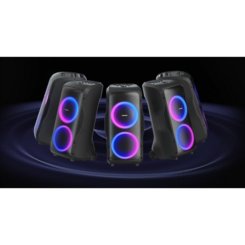 Портативна акустика Tronsmart Halo 300 Party Speaker RGB 240W (1144103) Black купити в Україні: Київ, Львів, Хмельницький, Тернопіль, Івано-Франківськ | Низька ціна, відгуки, характеристики від TELEMART фото