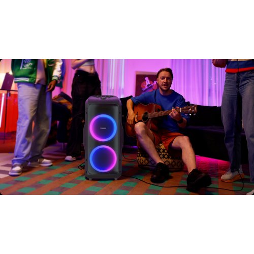 Портативна акустика Tronsmart Halo 300 Party Speaker RGB 240W (1144103) Black купити в Україні: Київ, Львів, Хмельницький, Тернопіль, Івано-Франківськ | Низька ціна, відгуки, характеристики від TELEMART фото