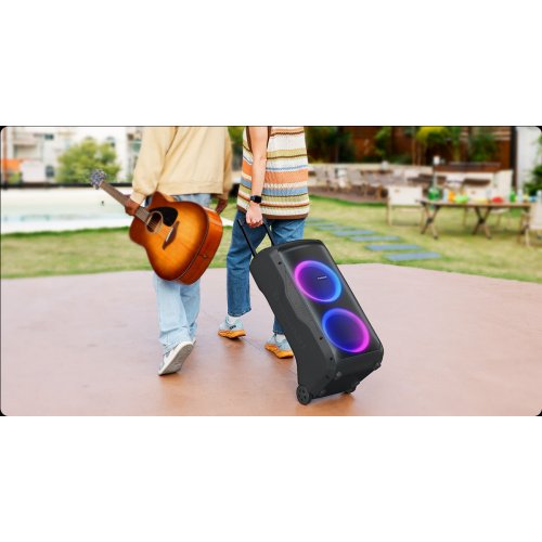 Портативна акустика Tronsmart Halo 300 Party Speaker RGB 240W (1144103) Black купити в Україні: Київ, Львів, Хмельницький, Тернопіль, Івано-Франківськ | Низька ціна, відгуки, характеристики від TELEMART фото