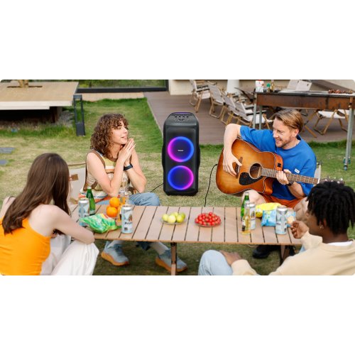 Портативна акустика Tronsmart Halo 300 Party Speaker RGB 240W (1144103) Black купити в Україні: Київ, Львів, Хмельницький, Тернопіль, Івано-Франківськ | Низька ціна, відгуки, характеристики від TELEMART фото