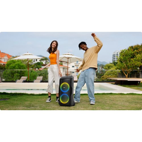 Портативна акустика Tronsmart Halo 300 Party Speaker RGB 240W (1144103) Black купити в Україні: Київ, Львів, Хмельницький, Тернопіль, Івано-Франківськ | Низька ціна, відгуки, характеристики від TELEMART фото