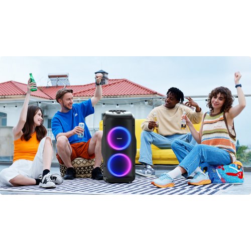Портативна акустика Tronsmart Halo 300 Party Speaker RGB 240W (1144103) Black купити в Україні: Київ, Львів, Хмельницький, Тернопіль, Івано-Франківськ | Низька ціна, відгуки, характеристики від TELEMART фото