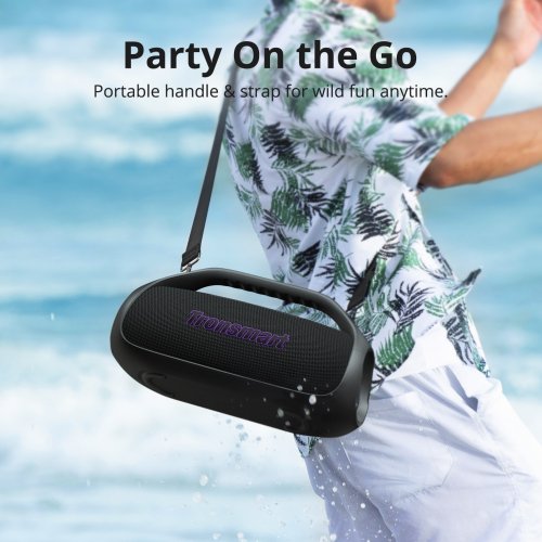 Портативна акустика Tronsmart Bang 2 Model P3000 (1257648) Black купити в Україні: Київ, Львів, Хмельницький, Тернопіль, Івано-Франківськ | Низька ціна, відгуки, характеристики від TELEMART фото