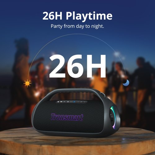 Портативна акустика Tronsmart Bang 2 Model P3000 (1257648) Black купити в Україні: Київ, Львів, Хмельницький, Тернопіль, Івано-Франківськ | Низька ціна, відгуки, характеристики від TELEMART фото