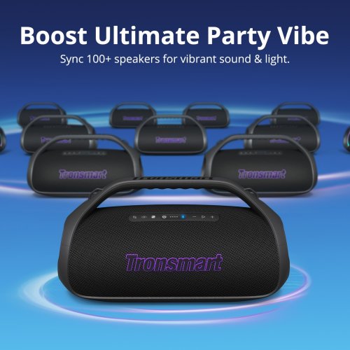 Портативна акустика Tronsmart Bang 2 Model P3000 (1257648) Black купити в Україні: Київ, Львів, Хмельницький, Тернопіль, Івано-Франківськ | Низька ціна, відгуки, характеристики від TELEMART фото