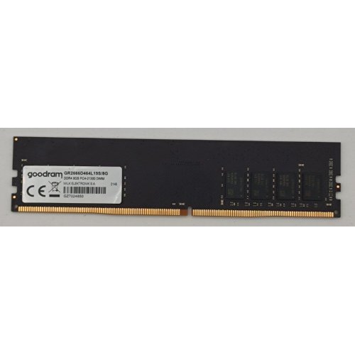 Озу GoodRAM DDR4 8GB 2666Mhz (GR2666D464L19S/8G) (Восстановлено продавцом, 881680) купить в Украине: Киев, Днепр, Харьков, Одесса  | Проверка совместимости, низкая цена, отзывы, характеристики от TELEMART фото