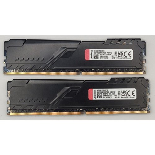 Озу Kingston DDR4 16GB (2x8GB) 3600Mhz FURY Beast Black (KF436C17BBK2/16) (Восстановлено продавцом, 881683) купить в Украине: Киев, Днепр, Харьков, Одесса  | Проверка совместимости, низкая цена, отзывы, характеристики от TELEMART фото