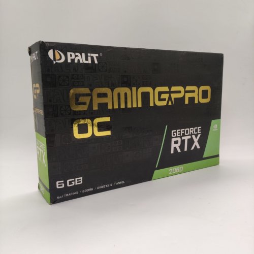 Відеокарта Palit GeForce RTX 2060 Gaming PRO OC 6144MB (NE62060T18J9-1062A) (Відновлено продавцем, 881684) купити в Україні: Київ, Львів, Хмельницький, Тернопіль, Івано-Франківськ | Перевірка сумісності, низька ціна, відгуки, характеристики від TELEMART фото