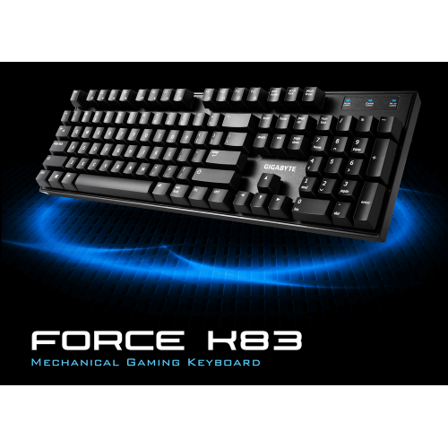 Photo Keyboard Gigabyte Force K83 Cherry MX Black