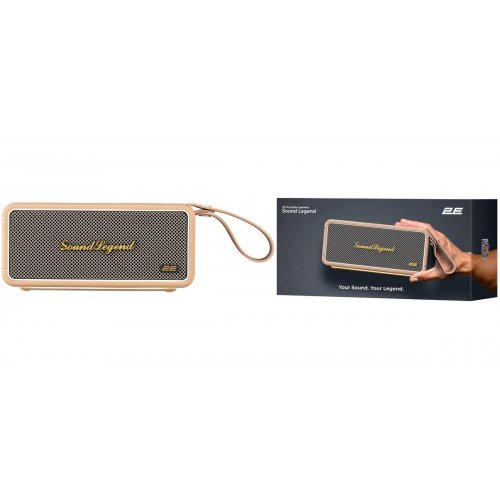 Портативная акустика 2E SoundLegend 80W (2E-BSSLWBN) Brown купить в Украине: Киев, Днепр, Харьков, Одесса  | Низкая цена, отзывы, характеристики от TELEMART фото