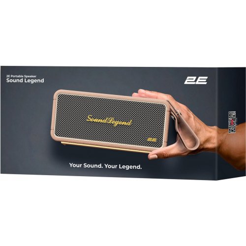 Портативная акустика 2E SoundLegend 80W (2E-BSSLWBN) Brown купить в Украине: Киев, Днепр, Харьков, Одесса  | Низкая цена, отзывы, характеристики от TELEMART фото