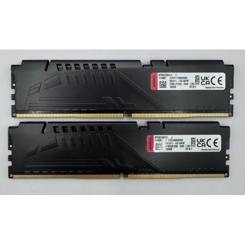 Озу Kingston DDR5 32GB (2x16GB) 5600Mhz FURY Beast (KF556C36BBEK2-32) (Восстановлено продавцом, 881779) купить в Украине: Киев, Днепр, Харьков, Одесса  | Проверка совместимости, низкая цена, отзывы, характеристики от TELEMART фото