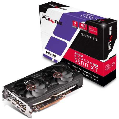 Видеокарта Sapphire Radeon RX 5500 XT PULSE 4096MB (11295-03-20G) (Восстановлено продавцом, 881809) купить в Украине: Киев, Днепр, Харьков, Одесса  | Проверка совместимости, низкая цена, отзывы, характеристики от TELEMART фото