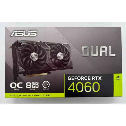 Відеокарта Asus GeForce RTX 4060 Dual OC 8192MB (DUAL-RTX4060-O8G) (Відновлено продавцем, 881817) купити в Україні: Київ, Львів, Хмельницький, Тернопіль, Івано-Франківськ | Перевірка сумісності, низька ціна, відгуки, характеристики від TELEMART фото