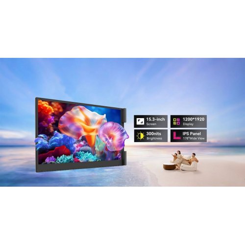Монитор Blackview 15.3" DCM8 (BVDCM8) Grey купить в Украине: Киев, Днепр, Харьков, Одесса  | Низкая цена, отзывы, характеристики от TELEMART фото