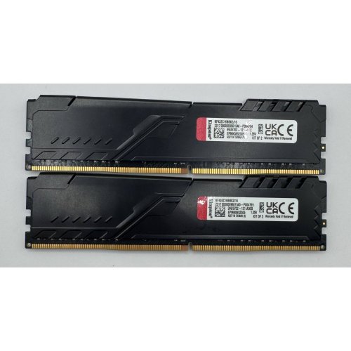 Озу Kingston DDR4 16GB (2x8GB) 3200Mhz FURY Beast Black (KF432C16BBK2/16) (Восстановлено продавцом, 881864) купить в Украине: Киев, Днепр, Харьков, Одесса  | Проверка совместимости, низкая цена, отзывы, характеристики от TELEMART фото