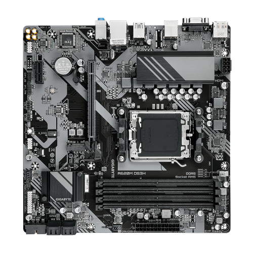 Уценка материнская плата Gigabyte A620M DS3H (sAM5, AMD A620) (Повреждена упаковка, 881886) купить в Украине: Киев, Днепр, Харьков, Одесса  | Проверка совместимости, низкая цена, отзывы, характеристики от TELEMART фото