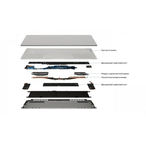 Ноутбук Asus Zenbook S 14 UX5406AA-SW078W (90NB16Q2-M00810) Scandinavian White купити в Україні: Київ, Львів, Хмельницький, Тернопіль, Івано-Франківськ | Низька ціна, відгуки, характеристики від TELEMART фото