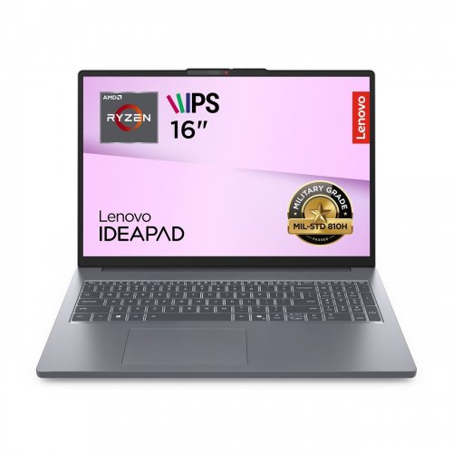 Ноутбук Lenovo IdeaPad Slim 3 16ARP10 (83K800E9RA) Luna Grey купити в Україні: Київ, Львів, Хмельницький, Тернопіль, Івано-Франківськ | Низька ціна, відгуки, характеристики від TELEMART фото