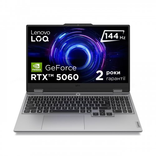 Ноутбук Lenovo LOQ 15IRX10 (83JE01DRRA) Luna Grey купити в Україні: Київ, Львів, Хмельницький, Тернопіль, Івано-Франківськ | Низька ціна, відгуки, характеристики від TELEMART фото