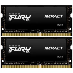 Озп Kingston SODIMM DDR4 64GB (2x32GB) 3200Mhz FURY Impact Black (KF432S20IBK2/64) (Відновлено продавцем, 882017)