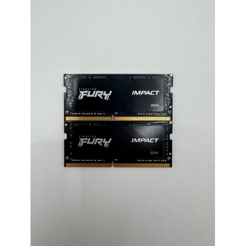 Озп Kingston SODIMM DDR4 64GB (2x32GB) 3200Mhz FURY Impact Black (KF432S20IBK2/64) (Відновлено продавцем, 882017) купити в Україні: Київ, Львів, Хмельницький, Тернопіль, Івано-Франківськ | Перевірка сумісності, низька ціна, відгуки, характеристики від TELEMART фото