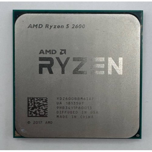 Процесор AMD Ryzen 5 2600 3.4(3.9)GHz 16MB sAM4 Tray (YD2600BBM6IAF) (Відновлено продавцем, 882021) купити в Україні: Київ, Львів, Хмельницький, Тернопіль, Івано-Франківськ | Перевірка сумісності, низька ціна, відгуки, характеристики від TELEMART фото