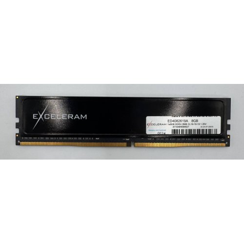 Озп Exceleram DDR4 8GB 2666 Mhz (ED4082619A) (Відновлено продавцем, 882025) купити в Україні: Київ, Львів, Хмельницький, Тернопіль, Івано-Франківськ | Перевірка сумісності, низька ціна, відгуки, характеристики від TELEMART фото