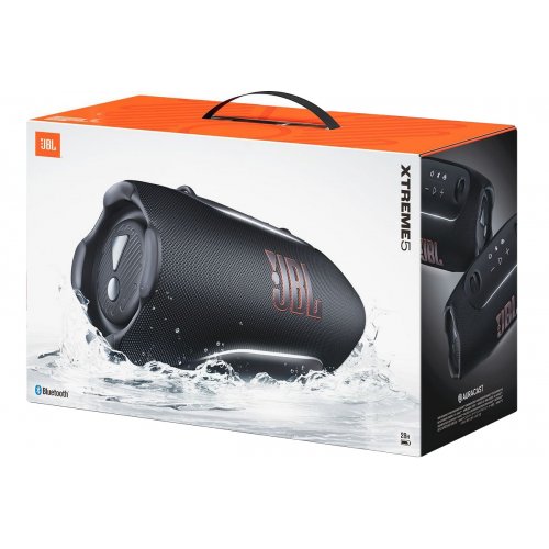 Портативна акустика JBL Xtreme 5 (JBLXTREME5BLK) Black купити в Україні: Київ, Львів, Хмельницький, Тернопіль, Івано-Франківськ | Низька ціна, відгуки, характеристики від TELEMART фото