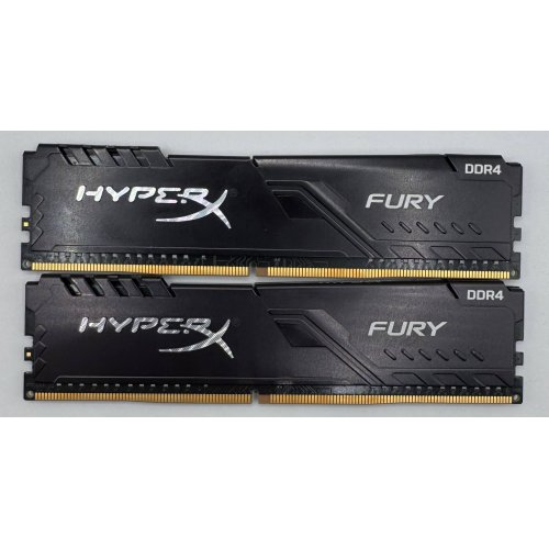 Озу HyperX DDR4 16GB (2x8GB) 3200Mhz Fury Black (HX432C16FB3K2/16) (Восстановлено продавцом, 882062) купить в Украине: Киев, Днепр, Харьков, Одесса  | Проверка совместимости, низкая цена, отзывы, характеристики от TELEMART фото