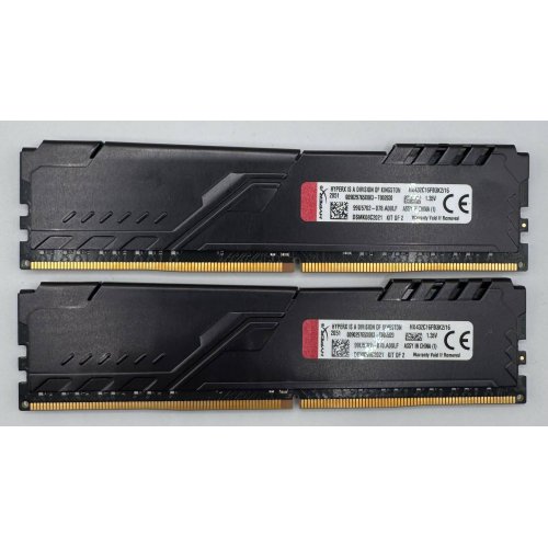 Озу HyperX DDR4 16GB (2x8GB) 3200Mhz Fury Black (HX432C16FB3K2/16) (Восстановлено продавцом, 882062) купить в Украине: Киев, Днепр, Харьков, Одесса  | Проверка совместимости, низкая цена, отзывы, характеристики от TELEMART фото